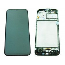Samsung M30s, M21 (M307F, M215F) тачскрин + (модуль) черный OR с рамкой