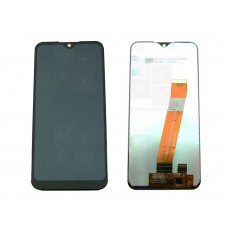 Samsung Galaxy A01, M01 (A015F, M015F) тачскрин + экран (модуль) черный (широкий коннектор)