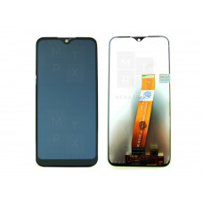 Samsung Galaxy A01, M01 (A015F, M015F) тачскрин + экран (модуль) черный (Узкий коннектор)