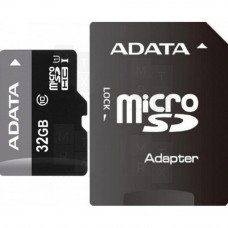 Карта памяти MicroSDHC 32GB Class 10 A-Data + SD адаптер