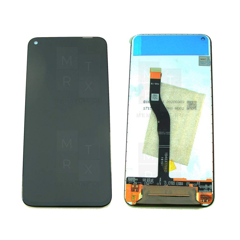 Huawei Honor View 20, Nova 4 (PCT-L29) тачскрин + экран (модуль) черный