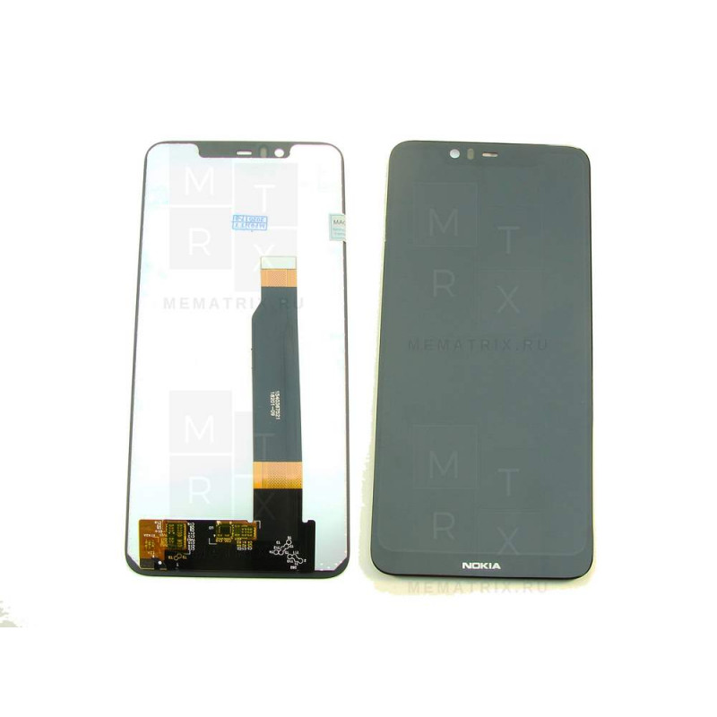Nokia 5.1 plus (TA-1105) тачскрин + экран (модуль) черный