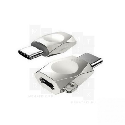 Адаптер Type-C - MicroUSB Hoco UA8 Серебро