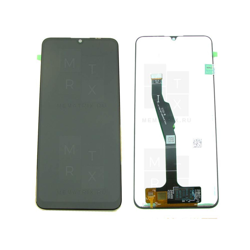 Huawei Honor 9A, Y6p (MOA-LX9N, MED-LX9N) тачскрин + экран (модуль) черный