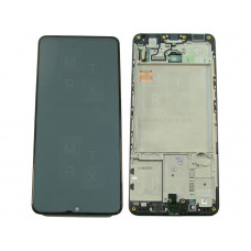 Samsung A41 (A415F) тачскрин + экран (модуль) черный OR с рамкой