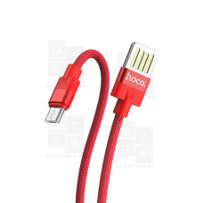 Кабель USB - MicroUSB Hoco U55 (оплетка нейлон) Красный