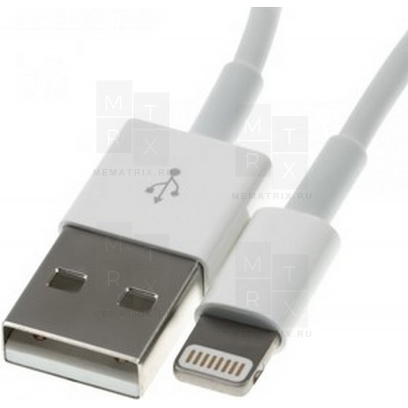 Кабель USB - Lightning (для iPhone) (тех.упак.) Белый
