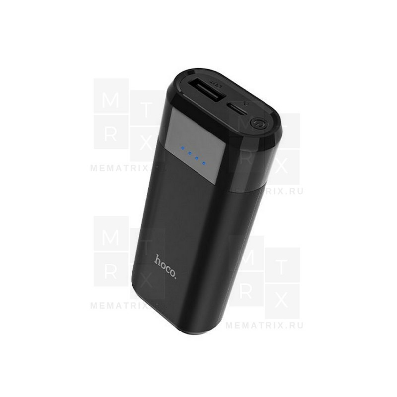 Внешний портативный аккумулятор (Power Bank) Hoco B35A 5200 mAh (5,0V - 2A) Черный
