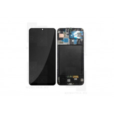 Samsung A50 (A505F) тачскрин + экран (модуль) черный OR в рамке