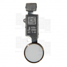 Кнопка Home в сборе со шлейфом для iPhone 7, 7 Plus, 8, 8 Plus серебро Bluetooth (Премиум)