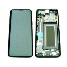 Samsung Galaxy S9 (G960F) тачскрин + экран (модуль) черный оригинал