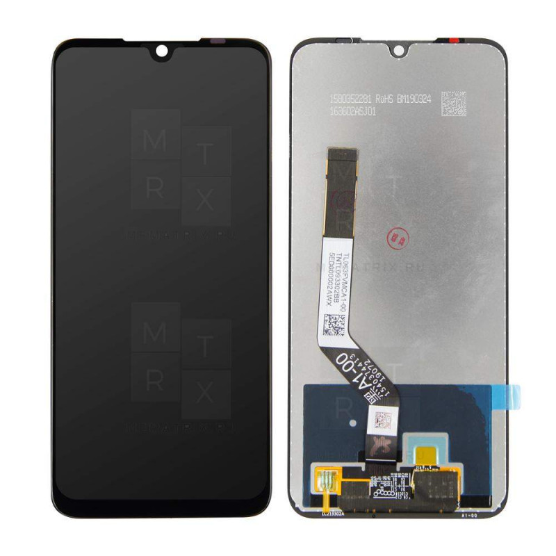 Xiaomi Redmi Note 7, Note 7 Pro (M1901F7G) экран + тачскрин (модуль) черный OR