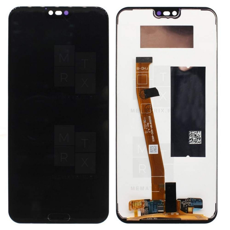 Huawei Honor 10 тачскрин + экран модуль черный COPY Премиум (отпечаток работает)