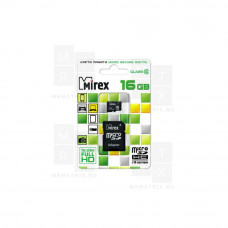 Карта памяти MicroSDHC 32GB Class 10 Mirex + SD адаптер