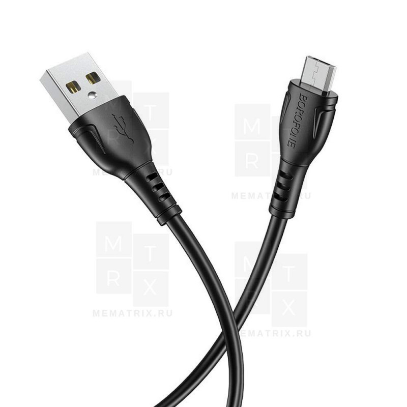 Кабель USB - MicroUSB Borofone BX51 Черный