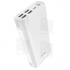 Внешний Аккумулятор (Power Bank) Hoco J60 30000 mAh (2A, 4USB, MicroUSB, Type-C, Lightning) Белый