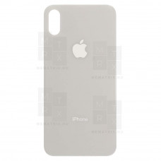 Задняя крышка iPhone X white (белая) с увеличенным вырезом под камеру OR