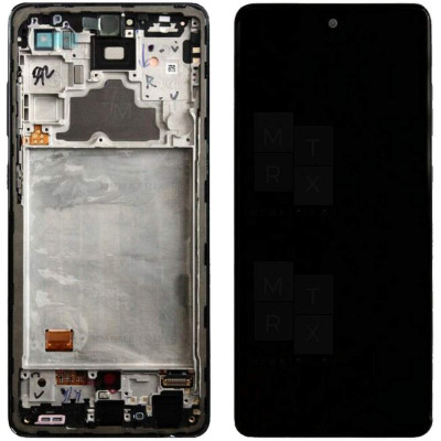 Samsung Galaxy A72 (A725F) тачскрин + экран (модуль) черный OR с рамкой