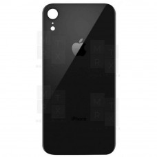 Задняя крышка iPhone Xr black (черная) с увеличенным вырезом под камеру OR