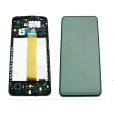 Samsung A02 (A022G) тачскрин + экран (модуль) черный OR с рамкой