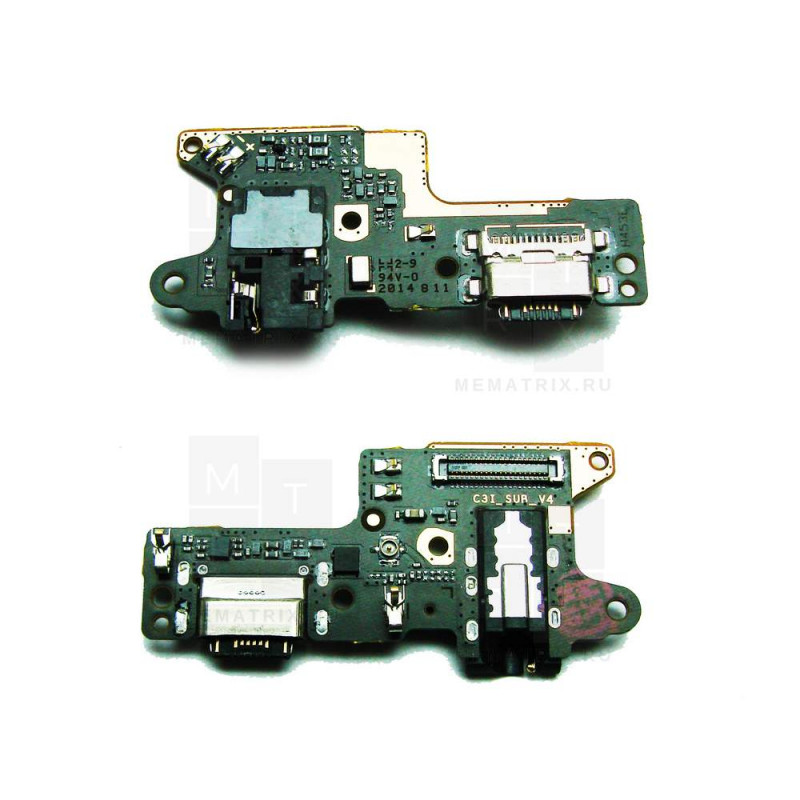 Нижняя плата (шлейф), разъем зарядки для Xiaomi Redmi 8, Redmi 8A (M1908C3IC, M1908C3KI) разъем гарнитуры, микрофон Премиум