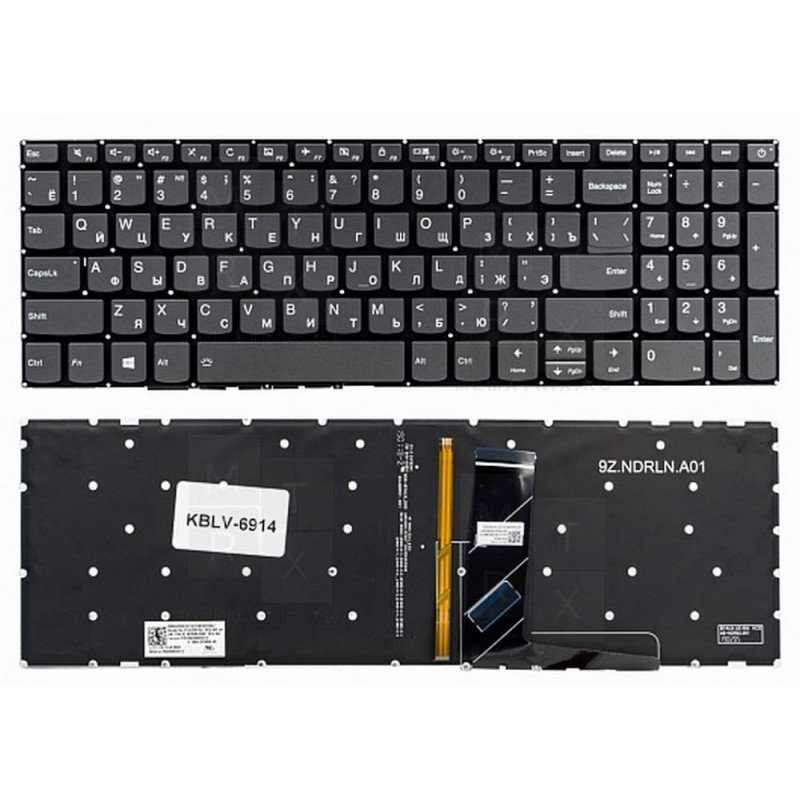 Lenovo IdeaPad 320-15ABR клавиатура черная с подсветкой