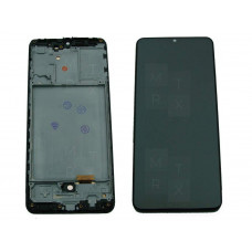 Samsung A31 (A315F) тачскрин + экран (модуль) черный копия Amoled