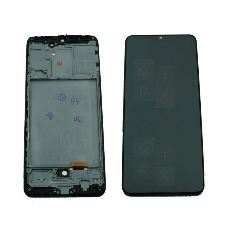 Samsung A31 (A315F) тачскрин + экран (модуль) черный копия Amoled