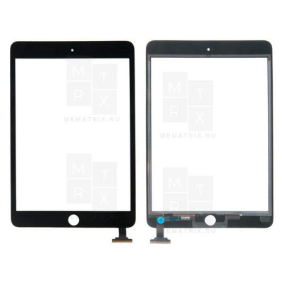 Тачскрин для iPad mini 3 в сборе с микросхемой Черный Copy