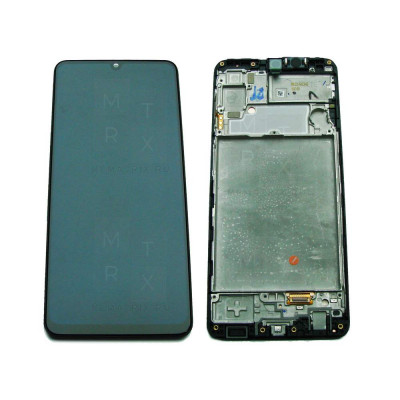 Samsung Galaxy A22 4G (A225F) тачскрин + экран (модуль) черный OR с рамкой