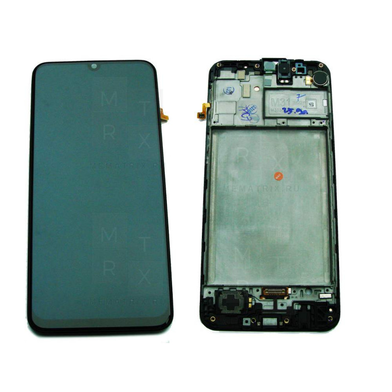 Samsung Galaxy M31 (M315F) тачскрин + экран (модуль) черный OR с рамкой