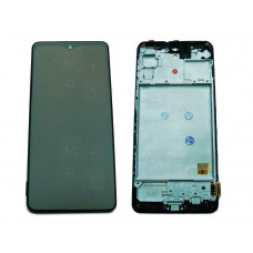 Samsung Galaxy M31s (M317F) тачскрин + экран (модуль) черный OLED с рамкой