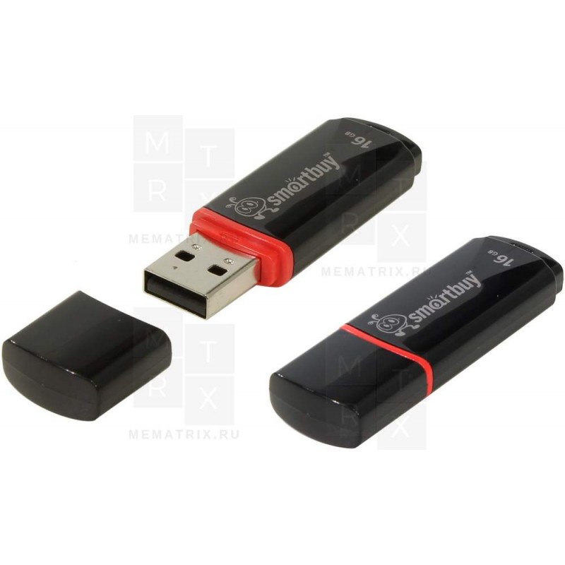 USB-флеш 16GB Smartbuy Crown Черный