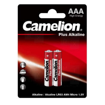 Батарейка Camelion LR03 Plus Alkaline BL-2 (LR03-BP2, батарейка,1.5В) (24)