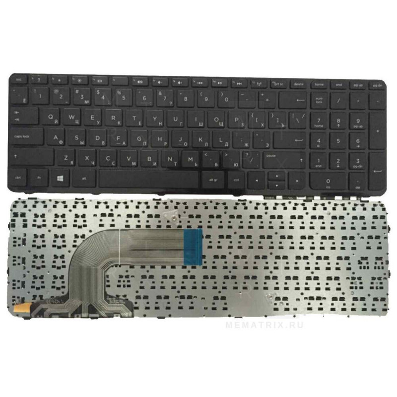 HP Pavilion 15e, 15-n, 15-e RU черная клавиатура