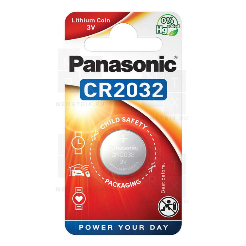 Батарейка PANASONIC 2032 B6 Power Cells