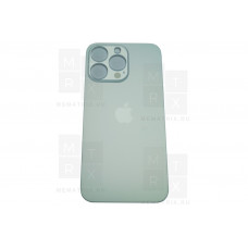 Задняя крышка iPhone 13 Pro silver (белый) с широким отверстием склеенное