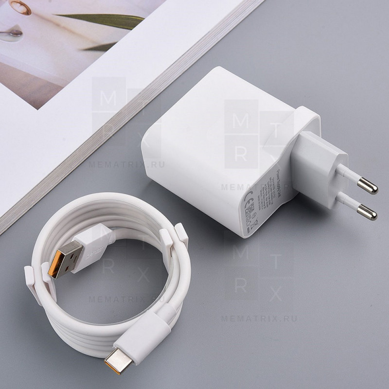 Сетевое зарядное устройство USB Тех.упак. для Realme (30W) - Белый