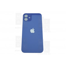 Задняя крышка iPhone 12 purple (фиолетовая) с увеличенным вырезом под камеру  Премиум AA