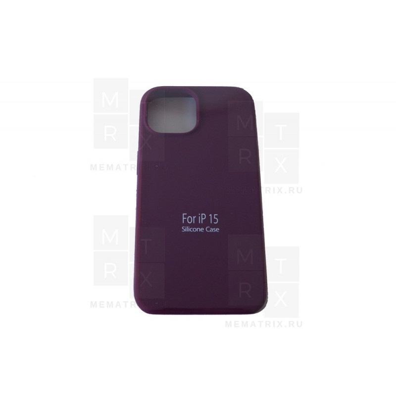 Чехол-накладка Soft Touch для iPhone 15 Бордовый