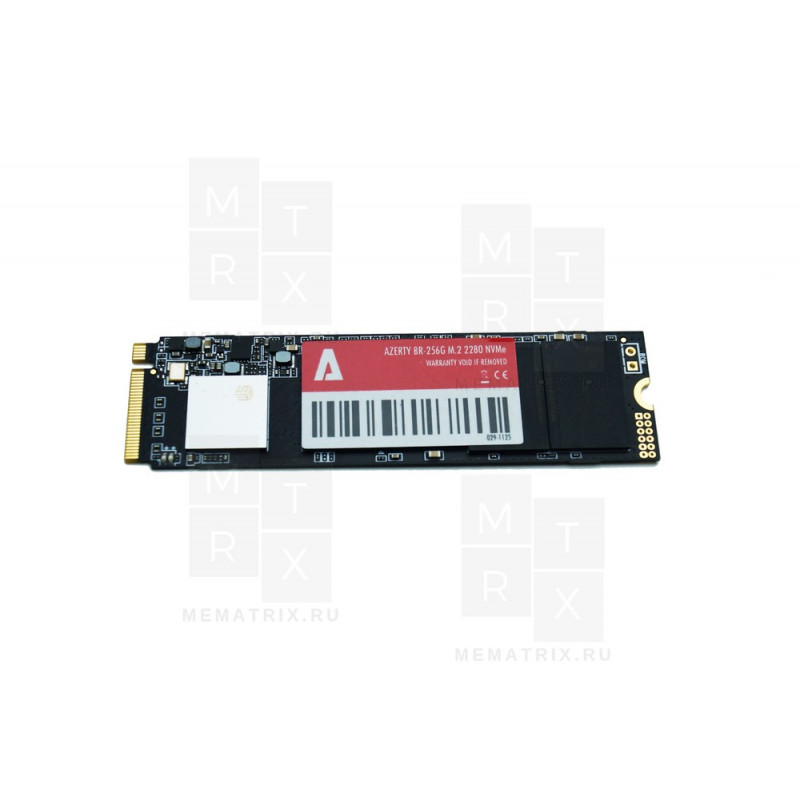Внутренний SSD накопитель Azerty BR 256GB (PCI-E 3.0, M.2 2280 NVMe, NAND 3D TLC)