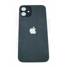 Задняя крышка iPhone 12 (чёрный) с увеличенным вырезом под камеру