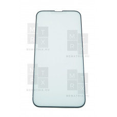 Защитное стекло (Матовое) для iPhone 13 Pro Max, 14 Plus Черное (Закалённое, полное покрытие)