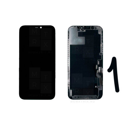 Iphone 12, 12 Pro тачскрин + экран (модуль) черный 100% OR