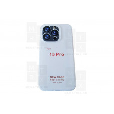 Чехол-накладка для iPhone 15 Pro (с защитой камеры) Прозрачный