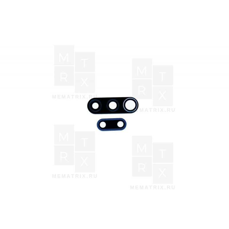 Стекло камеры для Xiaomi Redmi 9 (M2204J19AG) (комплект 2 шт.) Черный