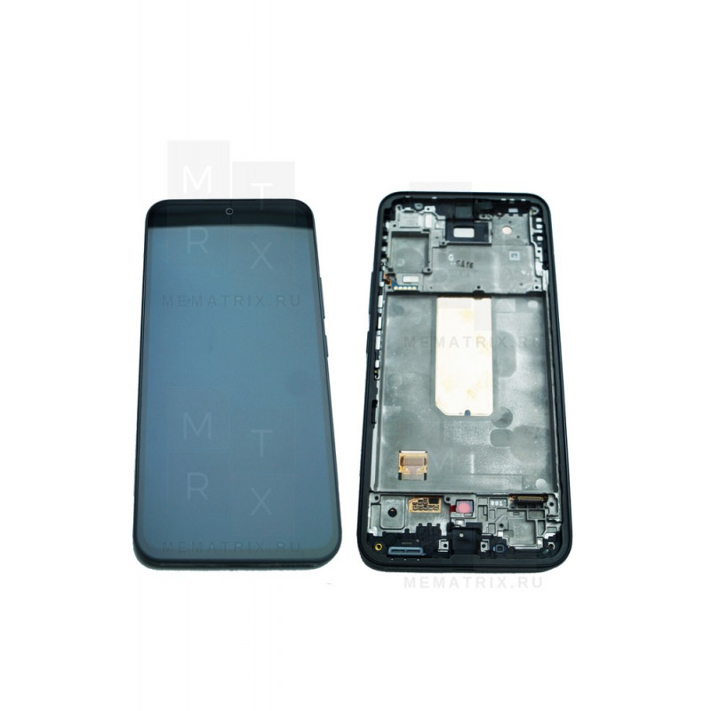Samsung Galaxy A54 5G (A546E) тачскрин + экран (модуль) черный OR с рамкой