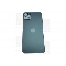 Задняя крышка iPhone 11 Pro Max space grey (черный) с увеличенным вырезом под камеру Премиум