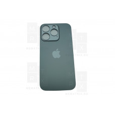 Задняя крышка iPhone 14 Pro space-black (черная) с увеличенным вырезом под камеру
