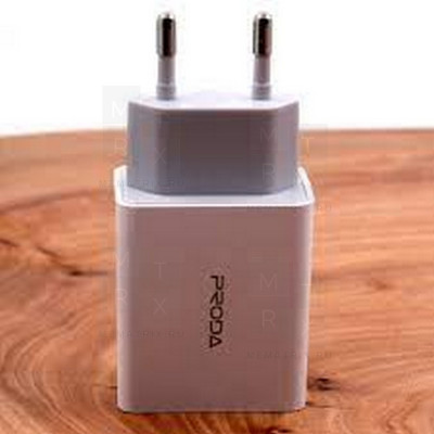 Сетевое зарядное устройство USB Proda PD-A28 (12W, 2 порта, кабель MicroUSB) Белый